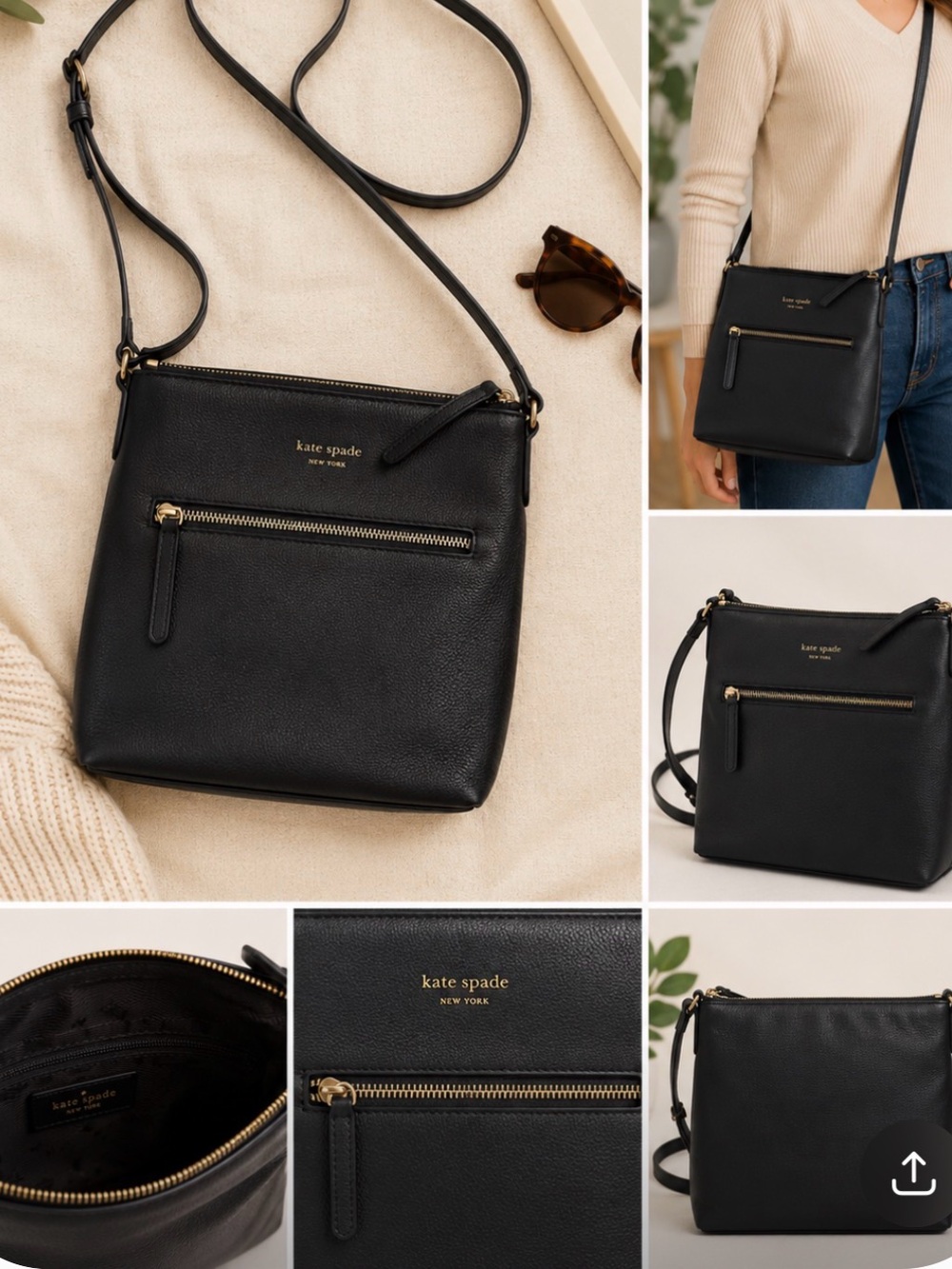 kate spade navy leather crossbody bag